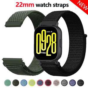 레드미 워치 5 액티브/5 라이트 스트랩 스마트워치용 22mm 시계줄, 통기성 나일론 벨트, 아마즈핏 비프 6/