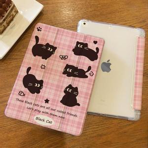 아이패드 프로 11인치 케이스 2024 에어 5세대 4세대 10.9 2/3 7/8/9세대 블랙캣 펜 홀더 스마트