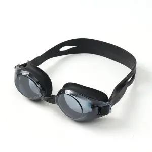 HWA 블랙 PC 물안경 케이스포함 수경 수영용품 UV차단 남자 선수용 예쁜 여자