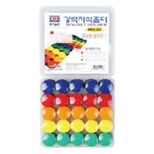 포비월드)강력자석홀더(MH-50 26X228T 25개입) 학교 가정용 메모 냉장고 게시판 사무용 칠판