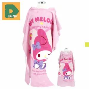 러블리 샤워가운 비치가운 타올 캐릭터 목욕가운 물놀이 준비물 수영장 가운 후드형 부드러운 여아 아동용