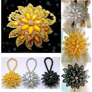 꽃모양 커튼 클립정리 커텐 플라워