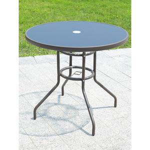 야외테이블 카페 철제 베란다 옥상 디자인 원형 북유럽 펜션 60cm 탁자 접이식 유리