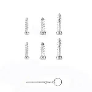 플레이트 글래스 셀프 탭핑 나사 눈 수리 프레임 작은 액세서리 및 선글라스용 드라이버 다리