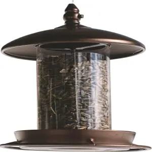 외부 걸이용 금속 새 모이통 카디널 대형 지붕 및 트레이용 야생 6포트