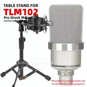 TLM102 TLM 102 마이크 데스크 삼각대 충격 방지 브래킷 스탠드 마운트 테이블 확장 거치대