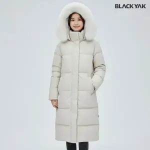[블랙야크](타임스퀘어점패션관)[정상가 599,000원] 여성 중기장 폭스퍼 다운 파니 다운자켓 1BYPAW4508