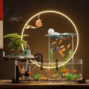 어항장식품 삼색생이새우키우기 청소물고기 금붕어 소형