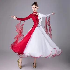 라틴 댄스 댄스복 치마 탱고 왈츠 사교 원피스 여자