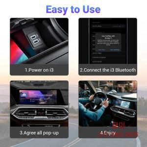 오토캐스트 I3 Ai TV 박스 BMW 현대 기아 VinFast 무선 카플레이 자동차 비디오 액세서리 TV 온 카 어댑터