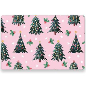 WRAPAHOLIC 50매 크리스마스 종이 플레이스 매트 - 11 x 17 인치 일회용 트리 장식용 테이블 저녁 식탁 세팅 홀리데이 파티 용품