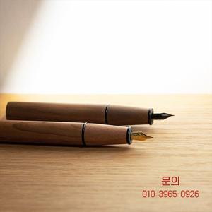 MUMO 수제 나무 만년필 F 0.5MM 닙 심플 자석 클래스프 사무용 필기 선물용 나무 펜 사무용품