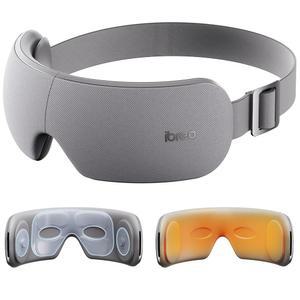 템플 마사지, 온열, 공기 압축 및 블루투스 음악 스트리밍이 가능한 편두통용 마사지기, 편두통 를 위한 접이식 전동 마스크, 눈의 피로, 여성 남성용 안과 관리