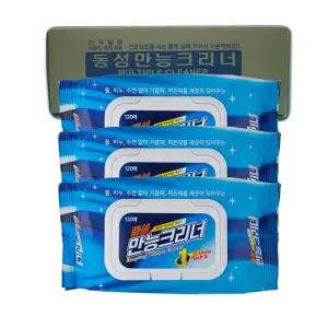 찌든때 다목적 세정제 티슈 동성 만능크리너 120매 캡형 차량용품 20개 1박스