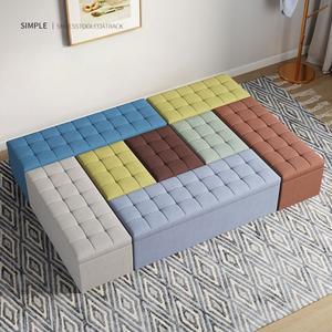 1500 수납용의자 작은 가벼운 다크그레이 소파 수납장 의자 수납