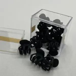 올림머리 블랙 반묶음 미니집게핀 10P 옆머리미니핀 옆머리 미니 집게핀