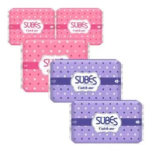 캐치미 슬림 생리대 대형 4팩+슈퍼롱오버나이트 2팩