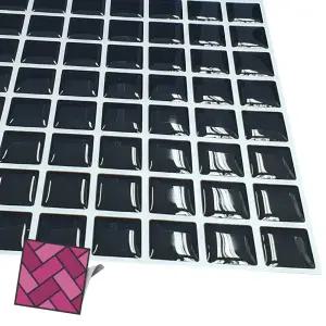 월타일스티커 217 검정바둑판 데코 스티커타일 타일스티커 스티커타일 타일