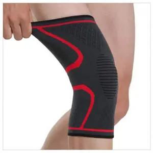 무릎 탄력 보호패드 레드 운동용 아대