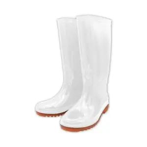 남성장화 화이트 PVC 클래식 작업용 다용도 위생 주방 낚시 장화 미끄럼방지 논슬립