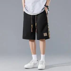 여름바지 남자와이드팬츠 남자흰색반바지 남성반바지