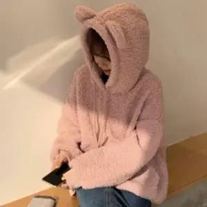 뽀글이 여자 소프트 귀달린 후드티 1P 맨투맨 티셔츠 겨울