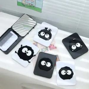 거울 과 머리빗 먼지 접이식 휴대용 검댕이 빗세트 과빗