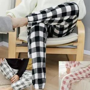 체크극세사 수면잠옷 커플잠옷 파자마 수면바지홈웨어
