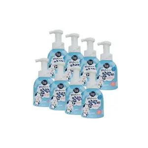 애경 샤워메이트 말랑카우를 좋아하는 말랑이 버블 핸드워시 우유향 용기 300ml x8개