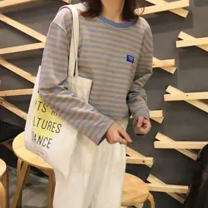 (BNCW-C1002) 루즈핏 스트라이프 롱슬리브 여성티셔츠