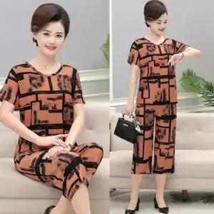 편한 일상 쿨링 잠옷 세트 여성 홈웨어