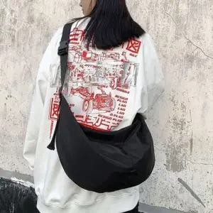 반달 숄더 크로스백 남녀공용 학생 캐주얼 패션가방 WEE92B8