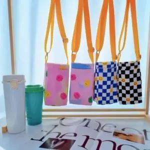 휴대폰포켓 스마일 텀블러백 크로스가방 WF0D365