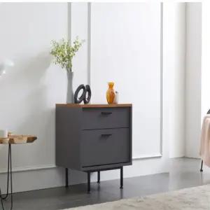 2단 오브제협탁 멀바우서랍장