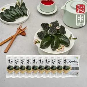 [신세계라이브쇼핑]모시로만 모싯잎 흑임자생떡 10봉