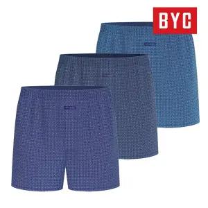 [BYC] 남성 트렁크팬티 80수 순면 고급 사각박서 3매입 세트 MCG1501