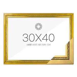 보석십자수액자 30x40 고급형 그레이스 골드 (KYR-WA6C570)