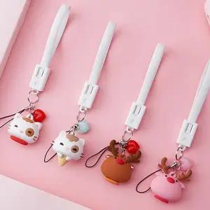 보조배터리 휴대폰충전 LOFTER 3D 애니멀피규어 키홀더 휴대용 케이블 20CM