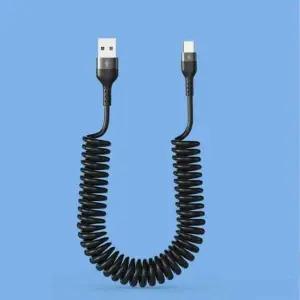 보조배터리 휴대폰충전 꼬임 걱정 없는 스프링 C타입 고속충전 케이블