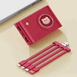 보조배터리 휴대폰충전 귀여운 곰돌이 캐릭터 충전기 4종 전기종 동시충전