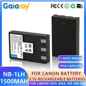 NB-1L 배터리 캐논 IXUS 200a 300 330 400 500 v3 IXY 450 S230 용 충전식