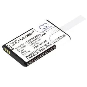 KOAMTAC KDC-300 KDC-250 KDC350R2 KDC-699200 KDC350용 3.7V 1200mAh 바코드 스캐너 배터리 KDC-BAT300