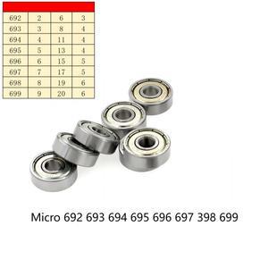고속 소형 베어링 미니 692zz, 10 개