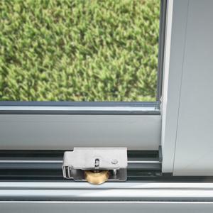 헤비 듀티 슬라이딩 문 풀리 롤러 교체 휠 창 트랙 하드웨어 가이드 메탈 베어링 그루브