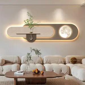 카페 꽃병 LED 감성화분액자 거실용 레스토랑 벽걸이