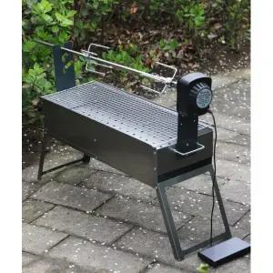 무연 통돼지바베큐 회전 바비큐 기계 꼬치구이 돼지통구이 50x18cm 전기 양다리 그릴