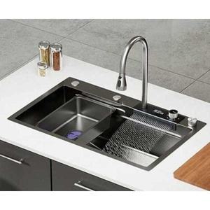 럭셔리 사각 주방싱크대 씽크대 사각볼 디지털 심플한 마그네틱 싱크볼 씽크볼 황동