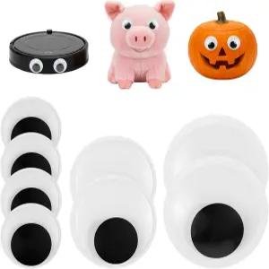 구글리 즈 셀프 8종 4인치 3인치 2인치 플라스틱 블랙 크래프트 스티커 라지 원형 및 DIY 데일리 장식