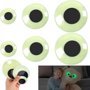 PETKNOWs Glow in the Dark Googley Eyes - 셀프 접착 공예 스티커 큰 끈적끈적한 눈 2인치 3인치 4인치