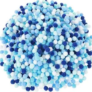 공예품용 1000Pcs 블루 화이트 폼 미니 예술 및 공예품 제작 장식용 창의적인 공예 DIY 재료(블루 화이트)